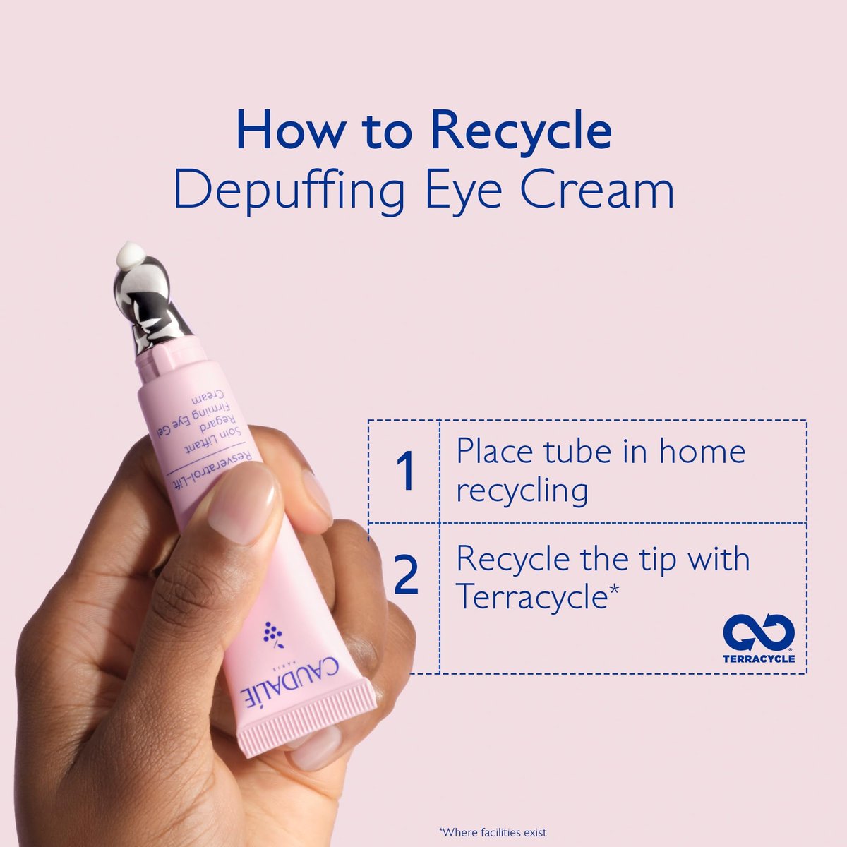 Caudalie Resveratrol-Lift Firming Depuffing Eye Gel Cream with Peptides, Hyaluronic Acid, and Vegan Collagen - 15 mL Avelisse