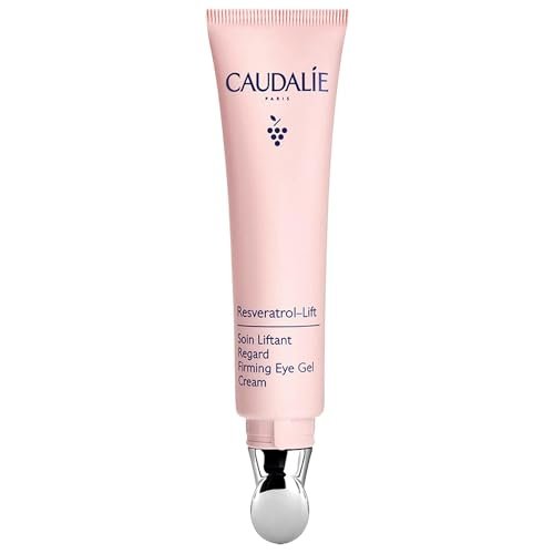 Caudalie Resveratrol-Lift Firming Depuffing Eye Gel Cream with Peptides, Hyaluronic Acid, and Vegan Collagen - 15 mL Avelisse