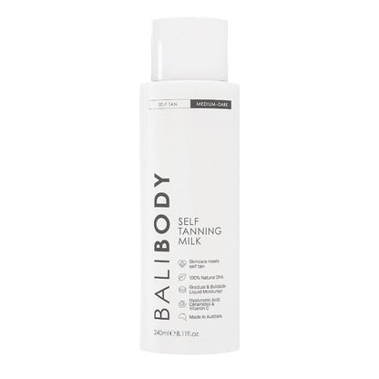 Bali Body Self Tan Milk – Buildable, Long-Lasting Gradual Tanning Lotion for a Natural Glow, Vegan & Cruelty-Free, 240ml Avelisse