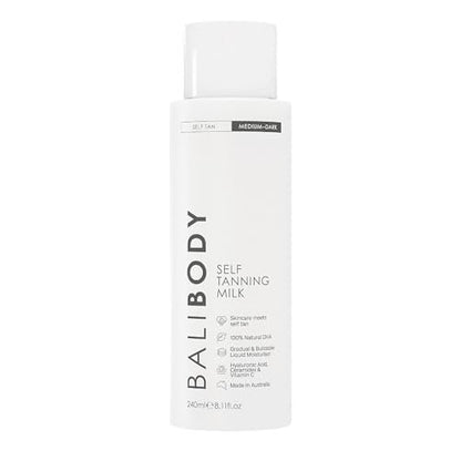Bali Body Self Tan Milk – Buildable, Long-Lasting Gradual Tanning Lotion for a Natural Glow, Vegan & Cruelty-Free, 240ml Avelisse