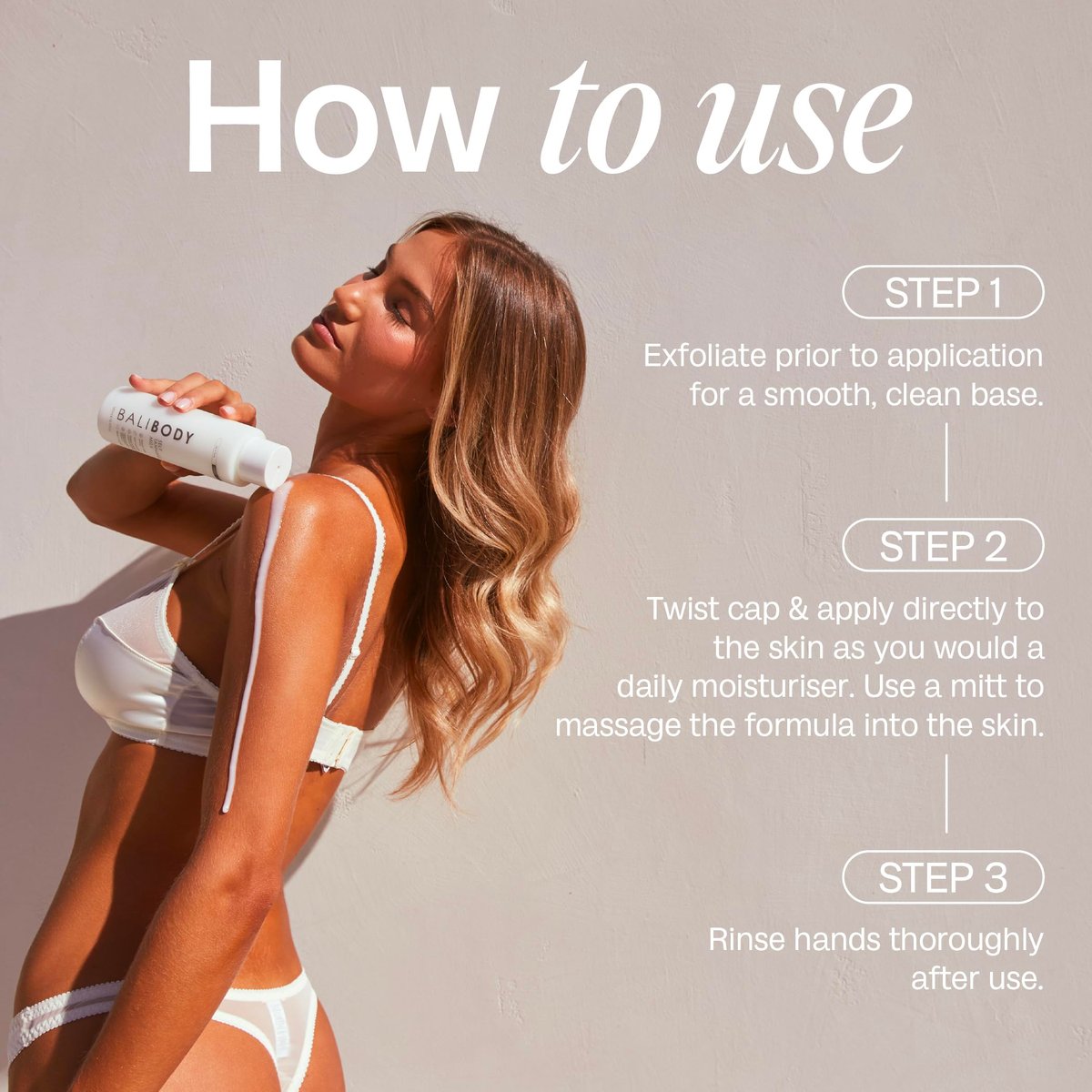 Bali Body Self Tan Milk – Buildable, Long-Lasting Gradual Tanning Lotion for a Natural Glow, Vegan & Cruelty-Free, 240ml Avelisse