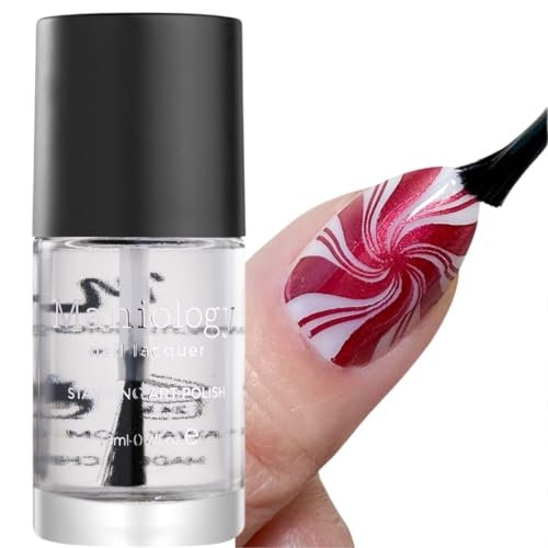 Maniology Smudge-Free Top Coat – Clear Finishing Polish for Nail Art Stamping Protection, 13ml - görsel 2