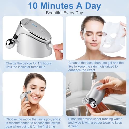 EMOCCI PRO Luminesce Glow Facial Massager – Electric Face Gua Sha Vibration Tool for Lifting, Anti-Aging, and Skin Care Avelisse