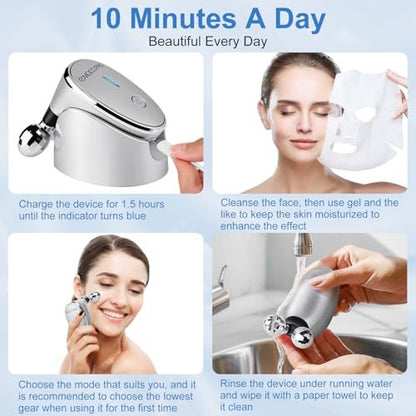 EMOCCI PRO Luminesce Glow Facial Massager – Electric Face Gua Sha Vibration Tool for Lifting, Anti-Aging, and Skin Care Avelisse