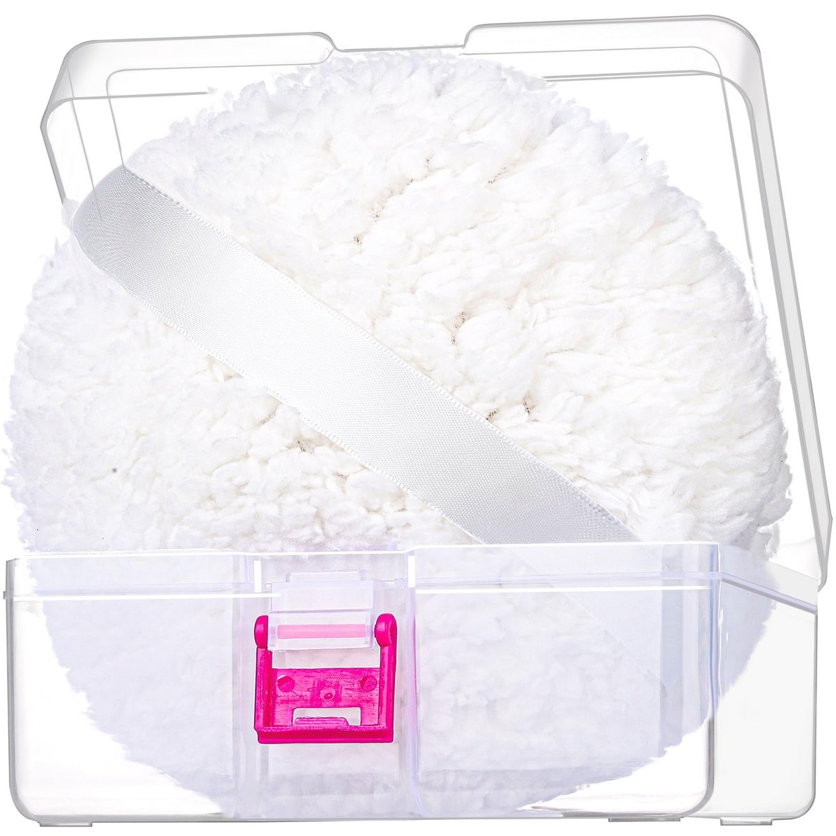 Gootaimi 6" Body Powder Puff – Large Fluffy Soft Powder Puff for Dusting Body Powder (White, 1 Count) - görsel 1