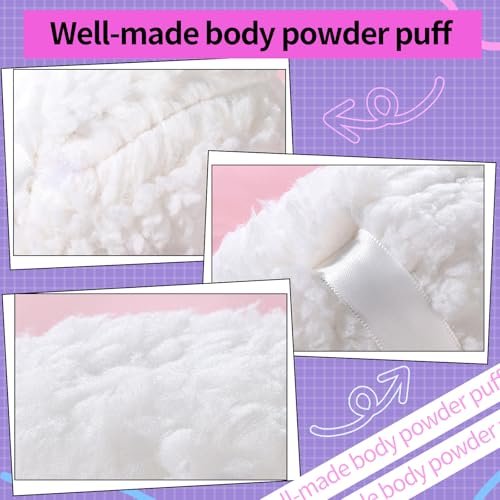 Gootaimi 6" Body Powder Puff – Large Fluffy Soft Powder Puff for Dusting Body Powder (White, 1 Count) - görsel 14