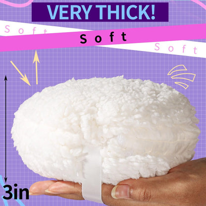 Gootaimi 6" Body Powder Puff – Large Fluffy Soft Powder Puff for Dusting Body Powder (White, 1 Count)
