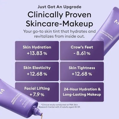 MISSHA M Perfect Cover Serum BB Cream No.25 Warm Beige - Medium with Warm Undertone, Skin Tint, Tinted Moisturizer, Skin Care Foundation Makeup, 1.18 Fl Oz Avelisse