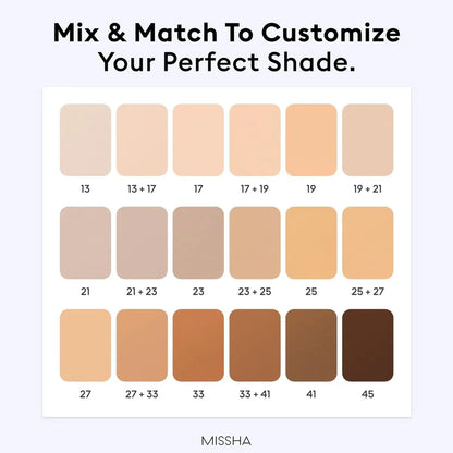 MISSHA M Perfect Cover Serum BB Cream No.25 Warm Beige - Medium with Warm Undertone, Skin Tint, Tinted Moisturizer, Skin Care Foundation Makeup, 1.18 Fl Oz Avelisse
