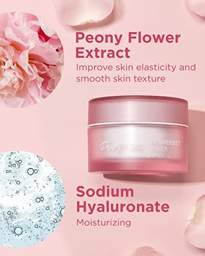 TOUCH IN SOL Icy Sherbet Primer - Hydrating Face Primer for Dry or Oily Skin, Silk Pore and Wrinkle Minimizer, Silicone & Oil Free Gel Formula with Cooling Effect, 1.05 fl.oz. Avelisse