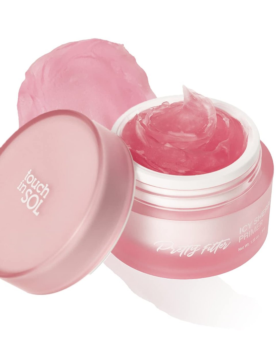 TOUCH IN SOL Icy Sherbet Primer - Hydrating Face Primer for Dry or Oily Skin, Silk Pore and Wrinkle Minimizer, Silicone & Oil Free Gel Formula with Cooling Effect, 1.05 fl.oz. Avelisse