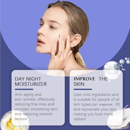 Collagen Face Moisturizer with Airless Pump - Collagen Botanical Stem Cells Cream for Skin with Retinol, Niacinamide, Hyaluronic Acid - Anti-Aging Day & Night Cream, 1.8 OZ - görsel 4