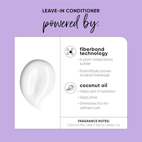 HASK Twist Tamer Leave-In Conditioner - FiberBond Technology & Coconut Oil for Wavy, Curly, Coily & Kinky Hair - Strengthens, Reduces Frizz, Boosts Hydration - Vegan, Sulfate-Free, 6.7 fl oz - görsel 6