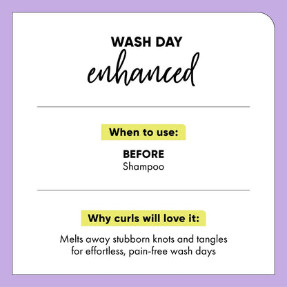 HASK Mega Slip Pre-Shampoo Detangler with Aloe Juice & Squalane – Moisturizing Detangler for Wavy, Curly, Coily & Kinky Hair, 12 fl oz