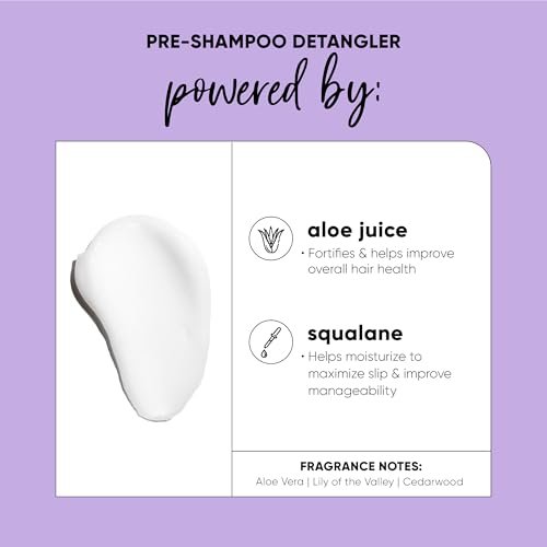 HASK Mega Slip Pre-Shampoo Detangler with Aloe Juice & Squalane – Moisturizing Detangler for Wavy, Curly, Coily & Kinky Hair, 12 fl oz - görsel 6