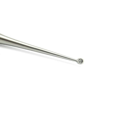 Professional Double Ended Nail Curette 1.5/2.5mm - Stainless Steel Ingrown Toenail Cleaner Scoop for Chiropody & Podiatry