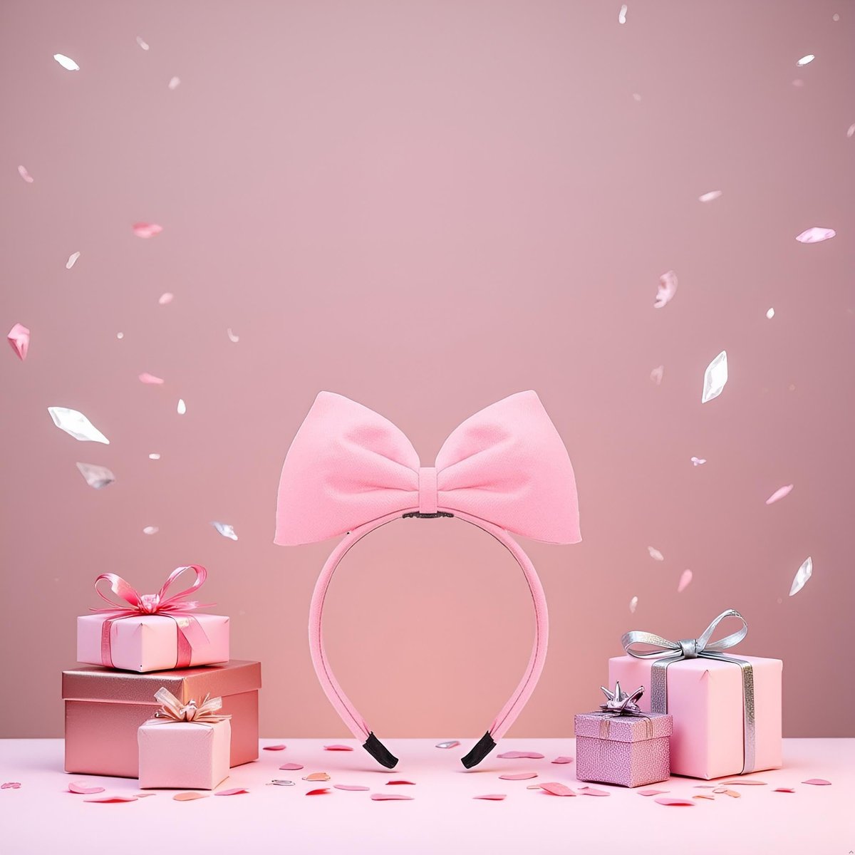 Sweet Pink Halloween Bow Headband - Women's Hair Bow Hoops for Party & Daily Wear - görsel 15