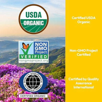 Us Naturals 16oz Organic Castor Oil – USDA Certified Organic & Non-GMO – 100% Pure, Cold-Pressed, Unrefined, Hexane-Free – Premium Oil for Skin, Hair, Lashes & Nails Avelisse