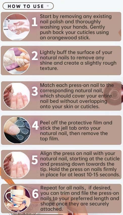 QQPPOLIU Short Press on Nails Square Rhinestone French Tips - Cute Fake Nails for Girls (Pink & Silver) - görsel 10