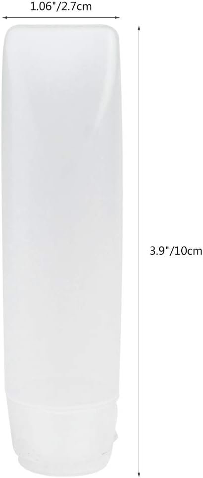GANPUB 5-Pack White 1 oz Travel Bottles – Empty Refillable Toothpaste Tubes & Pump Dispensers (10 x 2.7 cm) - görsel 2
