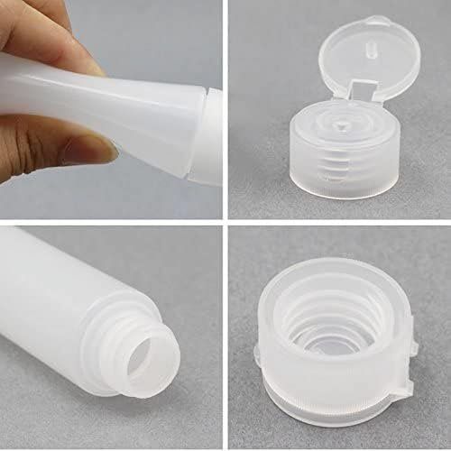 GANPUB 5-Pack White 1 oz Travel Bottles – Empty Refillable Toothpaste Tubes & Pump Dispensers (10 x 2.7 cm) - görsel 8