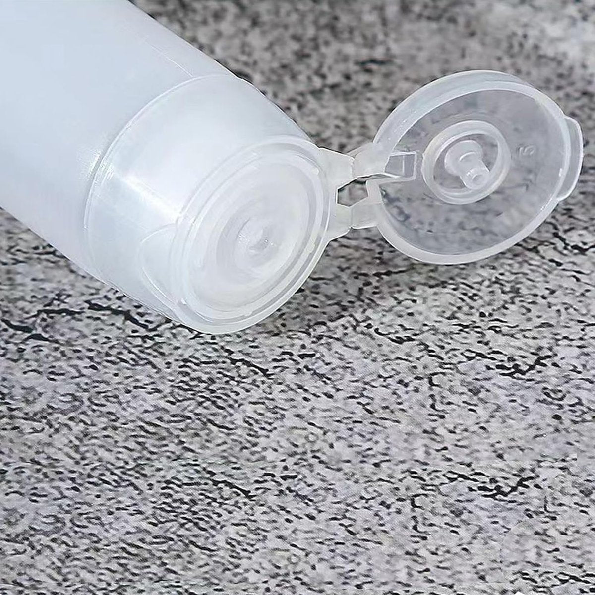 GANPUB 5-Pack White 1 oz Travel Bottles – Empty Refillable Toothpaste Tubes & Pump Dispensers (10 x 2.7 cm) - görsel 9