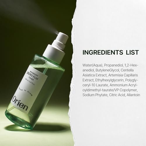 Orien Mugwort Zero Film Toner 5.41 fl.oz. (160ml) – pH5.5 Calming, Soothing, Hydrating Spray Toner - görsel 16
