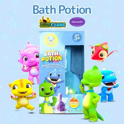SWCANDY Bath Toys Kids Bath Bomb Potion - 6 Pack Nontoxic Colorful Bubble Foam Magical Fizzes Eruption for Ages 4-8 Boys Girls Toddlers