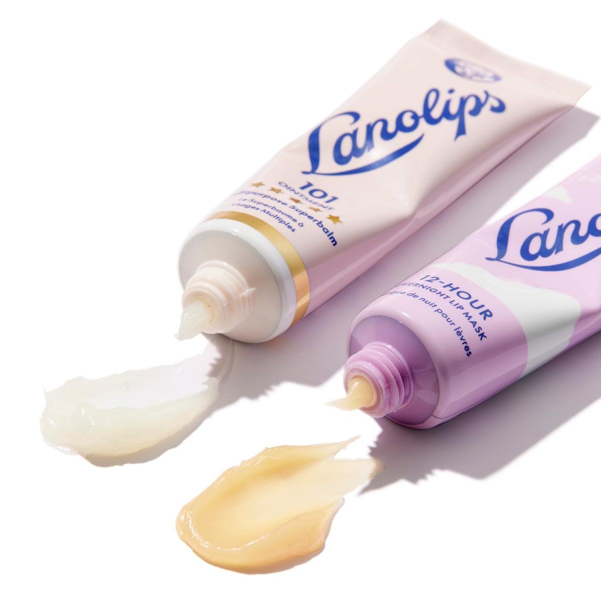 Lanolips 101 Ointment Lip Balm & Overnight Lip Mask Duo - Complete Day to Night Lip Care with Pure Lanolin Oil, 2 Count Avelisse