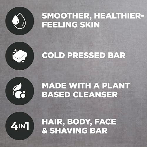 Dove Men+Care Cleansing Soap Bar 4 Count – Rebuild Skin with Plant-Based Ingredients, 3.51 oz Each Avelisse