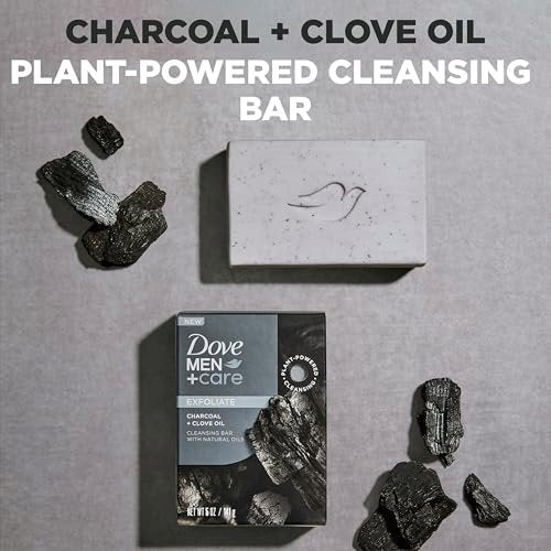 Dove Men+Care Cleansing Soap Bar 4 Count – Rebuild Skin with Plant-Based Ingredients, 3.51 oz Each Avelisse