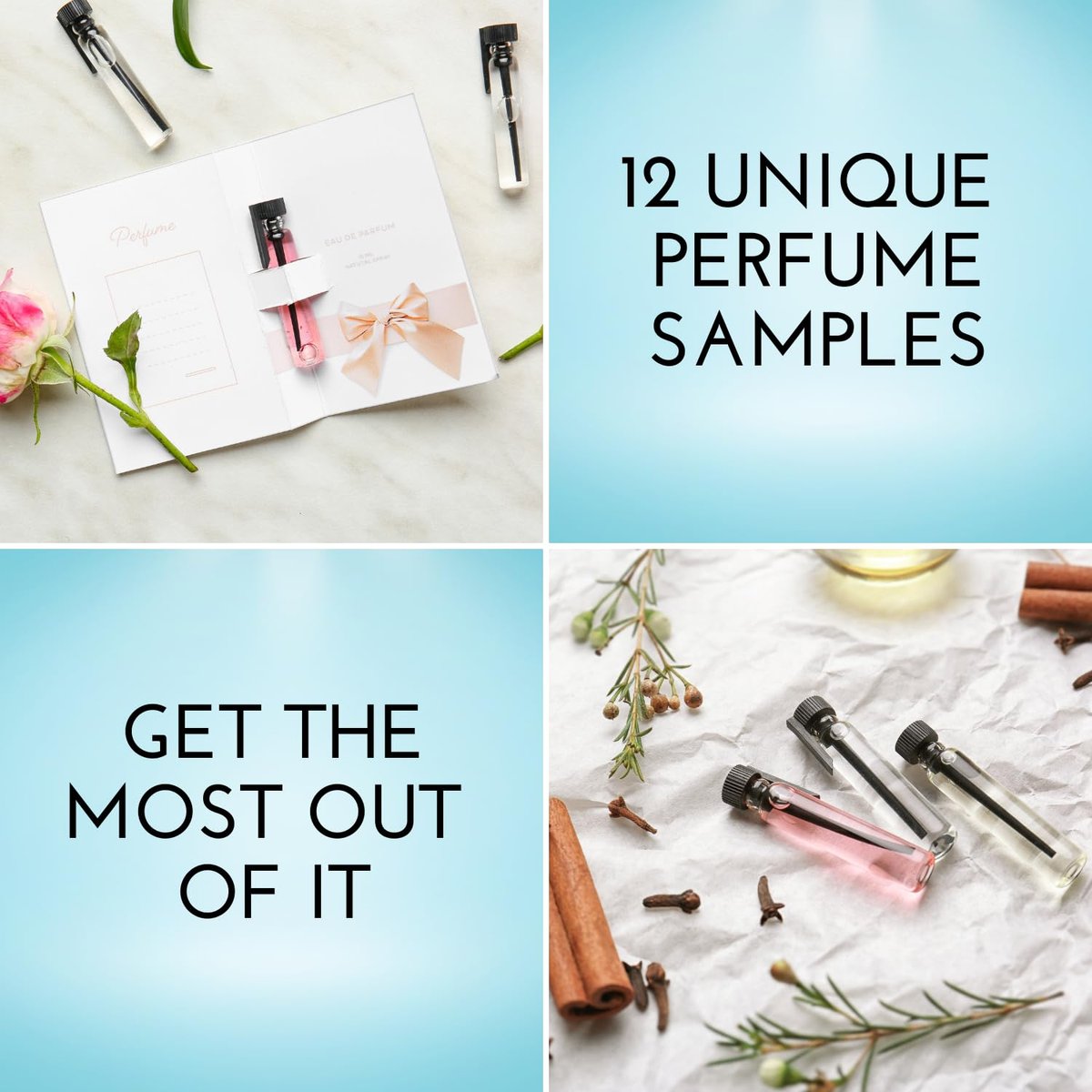 Tradeberry High End Designer Perfume Sample Set for Women – 12 Premium Fragrance Samples Avelisse