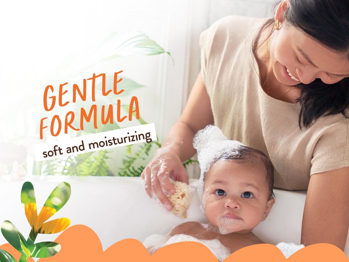 Babo Botanicals Sensitive Baby Fragrance-Free 2-in-1 Shampoo & Wash Bar - Shea Butter, Calendula & Aloe Vera - EWG Verified - Cruelty-Free - Vegan - Pediatrician Tested - For Babies & Kids Avelisse