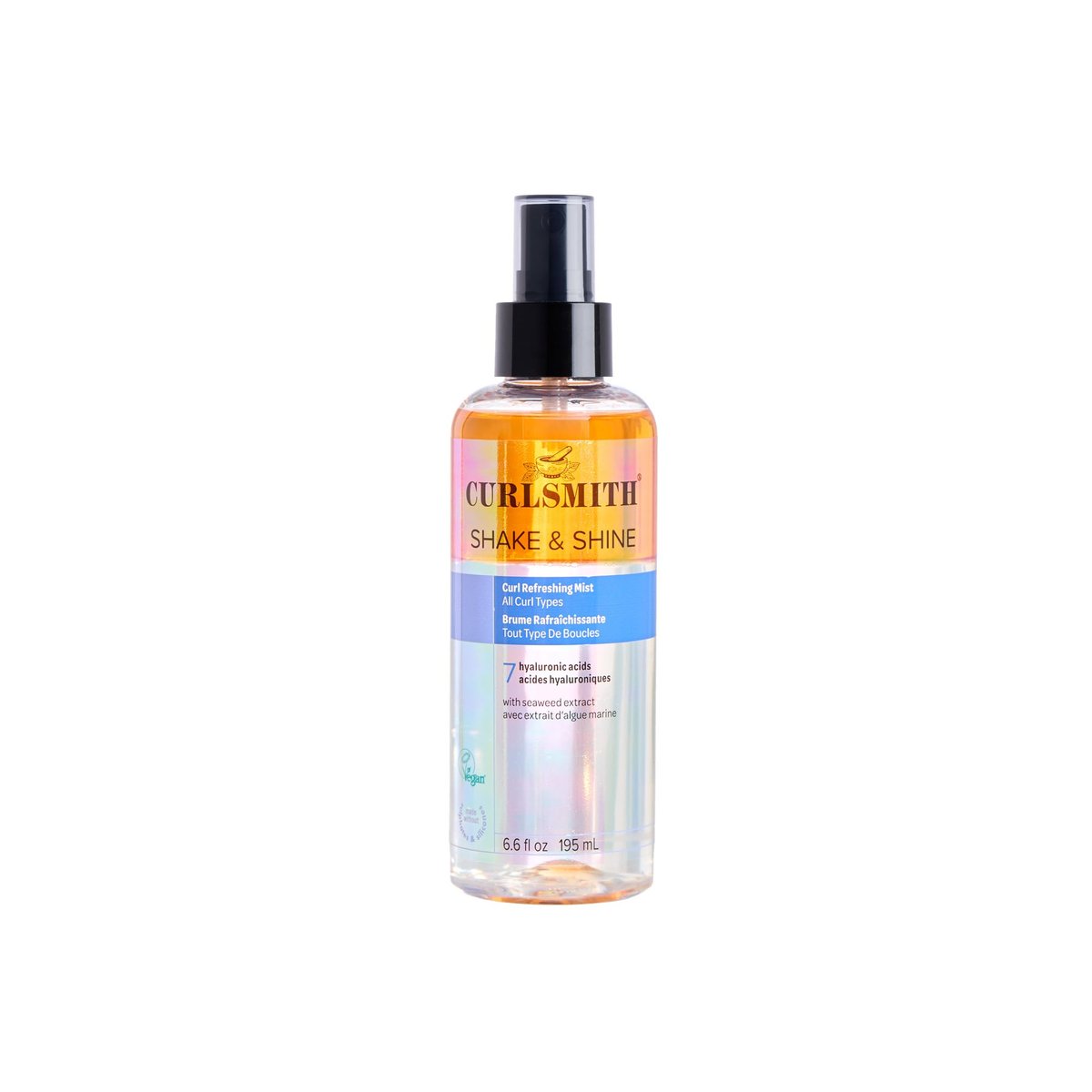 CURLSMITH Shake & Shine Curl Refreshing Spray for Dry Hair - Vegan & Cruelty Free (6.6 oz) Avelisse