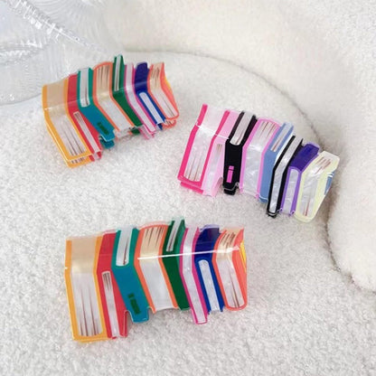 2pcs Book Hair Claw Clips for Thin Hair – Cute Teacher Appreciation Gifts, Funny Book Lover Hair Accessories for Women