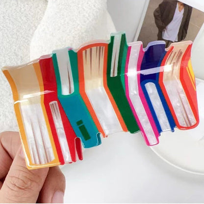 2pcs Book Hair Claw Clips for Thin Hair – Cute Teacher Appreciation Gifts, Funny Book Lover Hair Accessories for Women