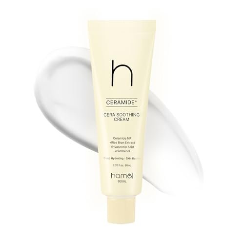 HAMEL Cera Soothing Cream - Vegan Ceramide Face Moisturizer for 48-Hour Hydration - Ideal for Sensitive Skin, Paraben-Free and Fragrance-Free - Skin Barrier Repair Korean Skincare, 2.7 oz - görsel 2