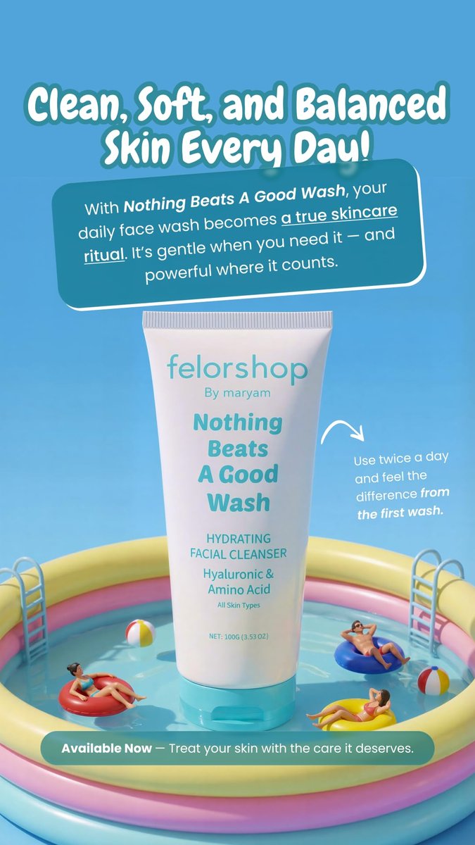 Hydrating Facial Cleanser with Hyaluronic Acid & Amino Acid – Daily Face Wash for All Skin Types, Non-Drying Oil Control, 100g Avelisse