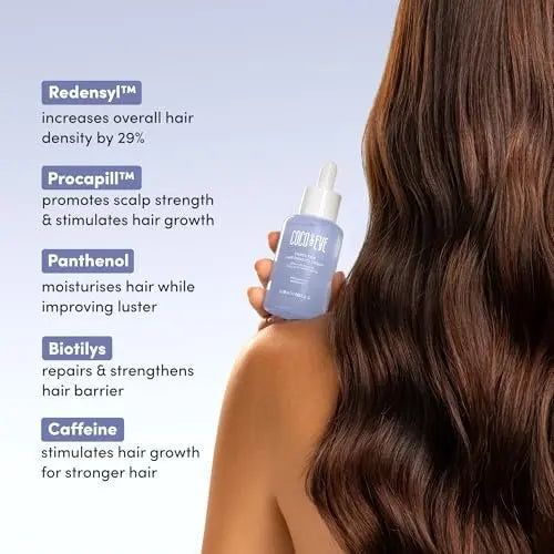 Coco & Eve Boost Therapy Tripeptide Hair Density Serum - Thicker, Fuller Hair, Anti-Hair Loss & Shedding, Lightweight Scalp Treatment with Biotin & Caffeine (2.03 Fl Oz) Avelisse