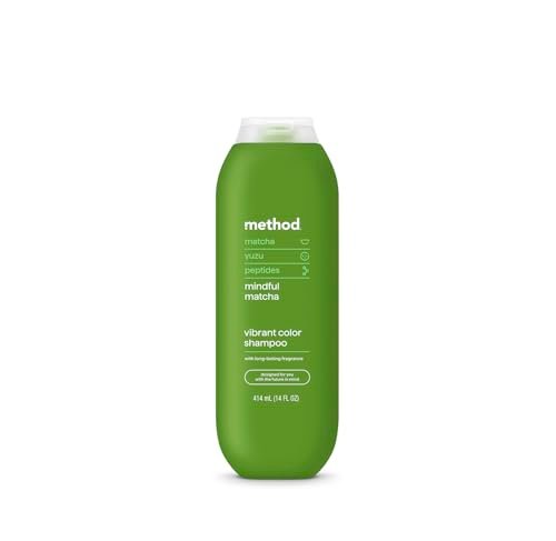 Method Color Protect Shampoo, Mindful Matcha – Safe for and Protects Color-Treated Hair, with Strengthening Peptide – Sulfate Free, Paraben Free & Silicone Free – 14 oz - görsel 2