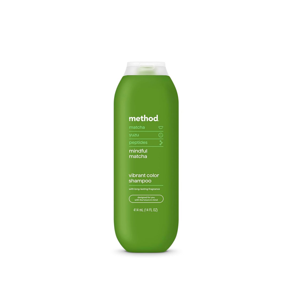 Method Color Protect Shampoo, Mindful Matcha – Safe for and Protects Color-Treated Hair, with Strengthening Peptide – Sulfate Free, Paraben Free & Silicone Free – 14 oz - görsel 1