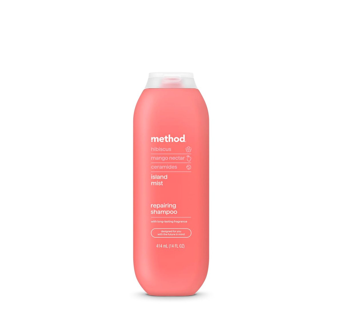 Method Repairing Shampoo, Island Mist - Nourishes Hair and Restores Damaged Strands - Sulfate Free, Color Safe - 14 oz - görsel 1