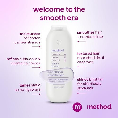 Method Smoothing Conditioner, Serene Escape – Nourishing Sulfate-Free Conditioner for Curly Hair, 13.5 oz - görsel 8