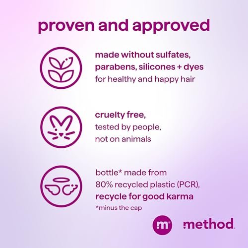 Method Smoothing Shampoo, Serene Escape – Frizz Control for Color-Treated Hair, Sulfate-Free, 14 oz - görsel 12