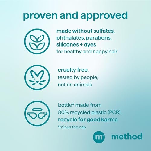 Method Curl Defining Co-Wash, Coco Twist – Moisturizes & Detangles Curly Hair, Sulfate Free & Paraben Free, 13.5 oz - görsel 12
