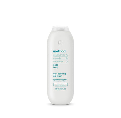 Method Curl Defining Co-Wash, Coco Twist – Moisturizes & Detangles Curly Hair, Sulfate Free & Paraben Free, 13.5 oz