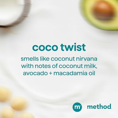 Method Curl Defining Co-Wash, Coco Twist – Moisturizes & Detangles Curly Hair, Sulfate Free & Paraben Free, 13.5 oz