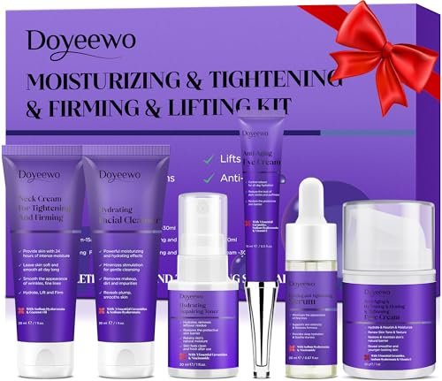 DOYEEWO 6-Piece Skin Care Set – Anti-Aging, Firming & Hydrating Facial Routine Kit for Women & Teens - görsel 2