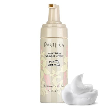Pacifica Hair Mousse - Vanilla Oat Milk – Light Hold for Soft Volume & Hydration, Touchable Hold, Vegan & Cruelty-Free, 5 fl oz