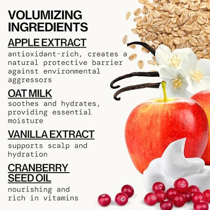 Pacifica Hair Mousse - Vanilla Oat Milk – Light Hold for Soft Volume & Hydration, Touchable Hold, Vegan & Cruelty-Free, 5 fl oz